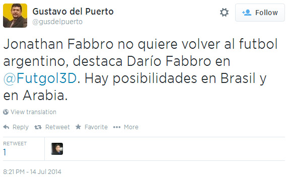 Darío Fabbro es el caño de escape. Por él pasa todo el humo con respecto  a su hermano. 