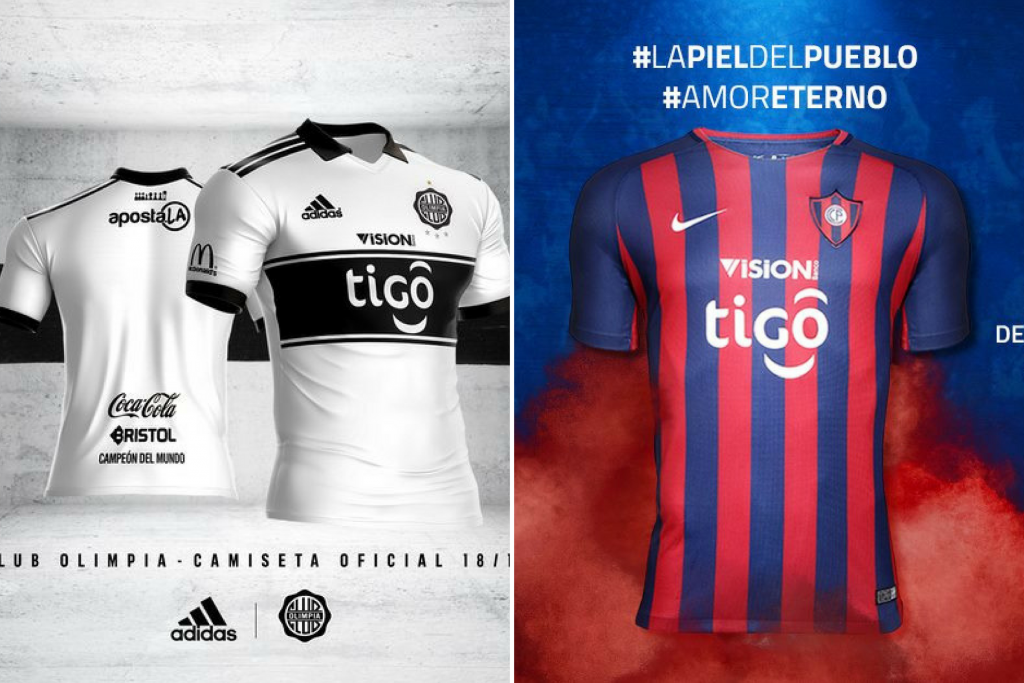 La historia de las publicidades en las camisetas del fútbol paraguayo - Cancha Chica